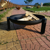 High Quality Black Round Metal Heater Outdoor Barbecue Corten Steel Fire Pit