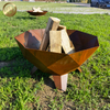 Morden Design Octagon Rusty Outdoor Barbecue Wood Burning Fire Pit