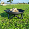 Corten Steel Black Round Heater Ourdoor Barbecue Fire Pit 