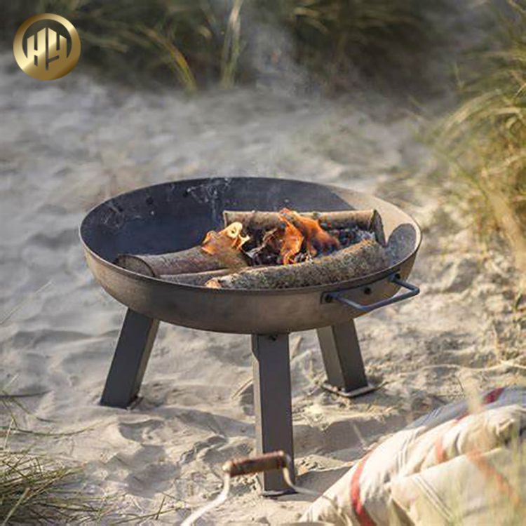 Rusty Treatment Corten Steel Barbecue Metal Fire Pit Metal Garden Heater