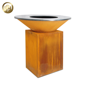 Laser Cut Corten Steel Metal Garden Decoration Fire Pit Barbecue Heater