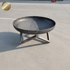Round Metal Wood Burning Fire Bowl Pit With Base Frame Original Colour Heater