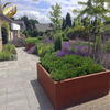 High Quality Flat Rectangular Corten Steel Metal Decoration Planter Pot