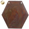 Hexagon Corten Steel Wall Hanging Metal Flower Planter Pot
