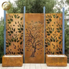 High Quality Courtyard Corten Steel Divided Metal Privacy Screen