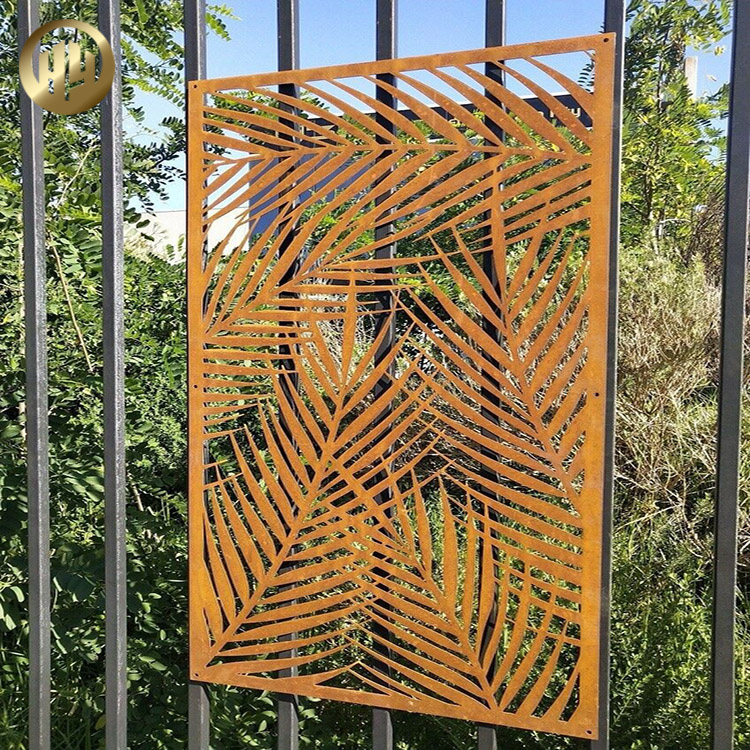 Wall Hanging Corten Steel Metal Decoration Rusty Ornaments Screen