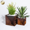 Medium Corten Steel Rusty Metal Square Ornaments Plants Nursery Planter