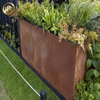 Flat Corten Steel Rusty Metal Garden Decoration Fence Flower Planter
