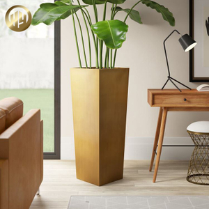 Medium Corten Steel Rusty Treatment Tapered Metal Decoration Planter