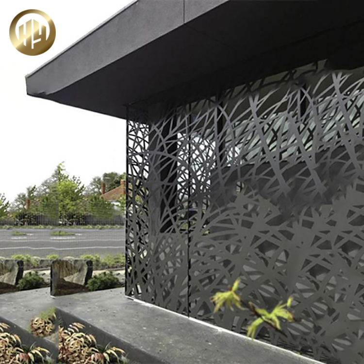 Factory Supply Metal Powder Coating Rectangular Laser Cut Decoration Screen