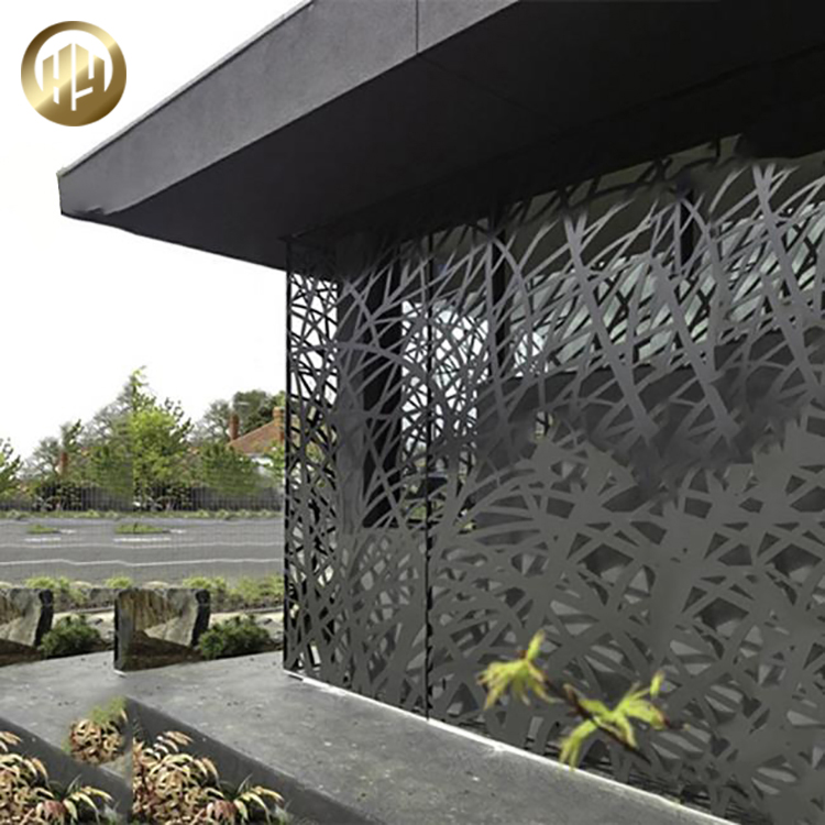 Metal Powder Coating Custom Laser Cut Pattern Decoration Screen