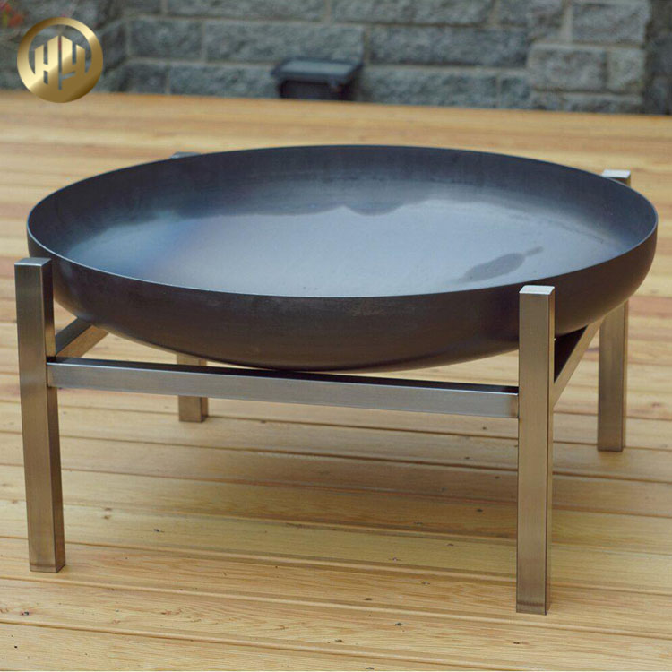 High Quality Metal Rusty Treatment Round Fire Bowl Pit Barbecue Heater