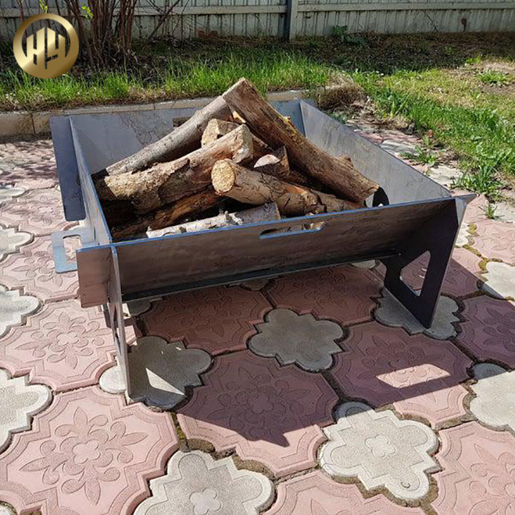 Wholesale Metal Rectangular 2mm Thickness Heating Barbecue Fire Pit