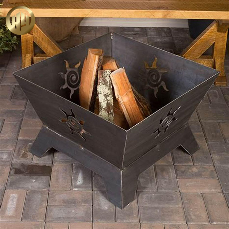 Custom Size Metal Garden Decoration Practical Simple Fire Pit Heater