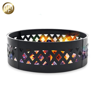 Custom Pattern Metal Wood Burning Outdoor Heating Steel Fire Ring
