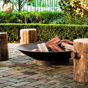 Round Custom Size Metal Wood Burning Heaer Barbecue Fire Pit