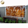 Outdoor Horizontal Metal Corten Steel Rusty Decoration Simple Screen