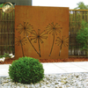 Wholesale Corten Steel Rusty Metal Laser Cut Pattern Rectangular Screen