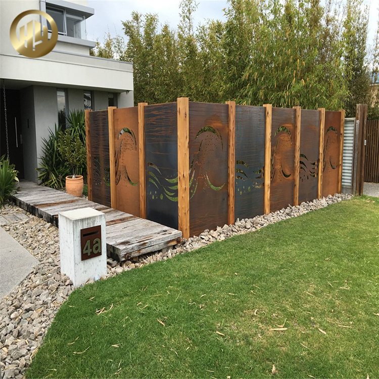 Courtyard Landscape Metal Combination Steel Laser Cut Panel Screen