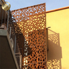 Outdoor Corten Steel Metal Ornaments Rusty Decoration Panel Screen