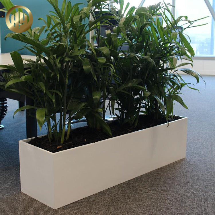 Rectangular Metal Simple Practical Plantador Nursery Plants Pots