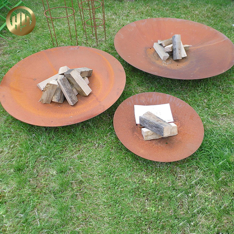Rusty Treamtnet Corten Steel Garden Decoration Metal Fire Pit