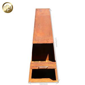 Large Corten Steel Rusty Metal Wood Burning Heater Decoration Fire Pit