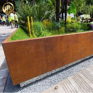 Corten Steel Metal Practical Nursery Rectangular Landscape Garden Edging