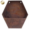 Hexagon Corten Steel Wall Hanging Metal Flower Planter Pot
