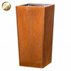 Medium Stand Corten Steel Metal Decoration Pyramid Flower Planter Pot