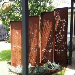 Courtyard Corten Steel Metal Decoration 2mm Thickness Screen Panel