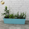 Small Rectangular Desktop Decoration Metal Flower Planter Box