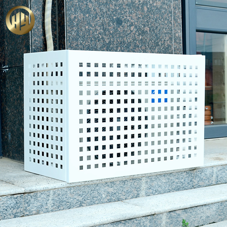 Laser Cut Custom Pattern Rectangular Assembly Metal Air Conditioner Cover