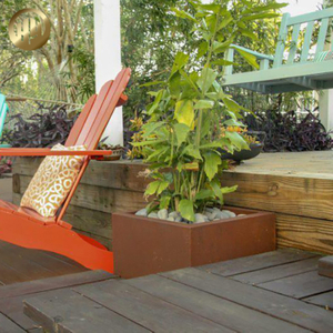 Garden Square Corten Steel Rust Metal Nursery Modern Flower Planter
