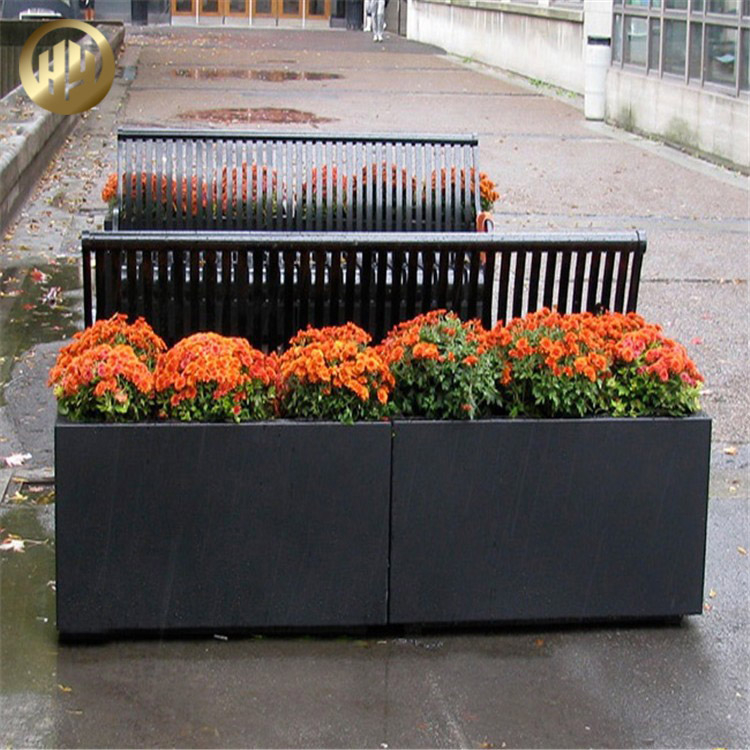 Powder Coating Rectangular Metal Landscape Plantador Nursery Planter