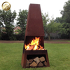 Stand Corten Steel Rusty Metal Decoration Fire Pit Practical Heater