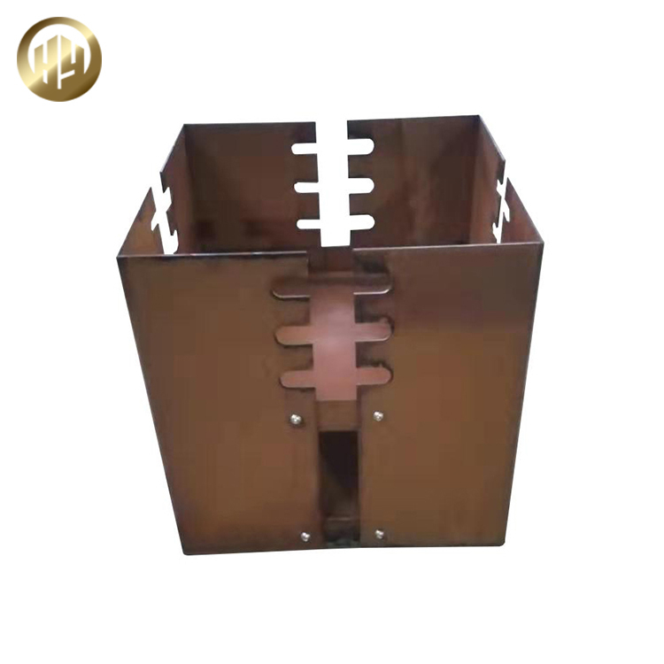 Hot Sale Metal Square Corten Steel Rusty Heating Fire Pit