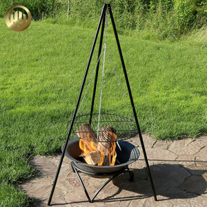 Outdoor Corten Steel Rusty Heating Barbecue Grill Metal Fire Pit