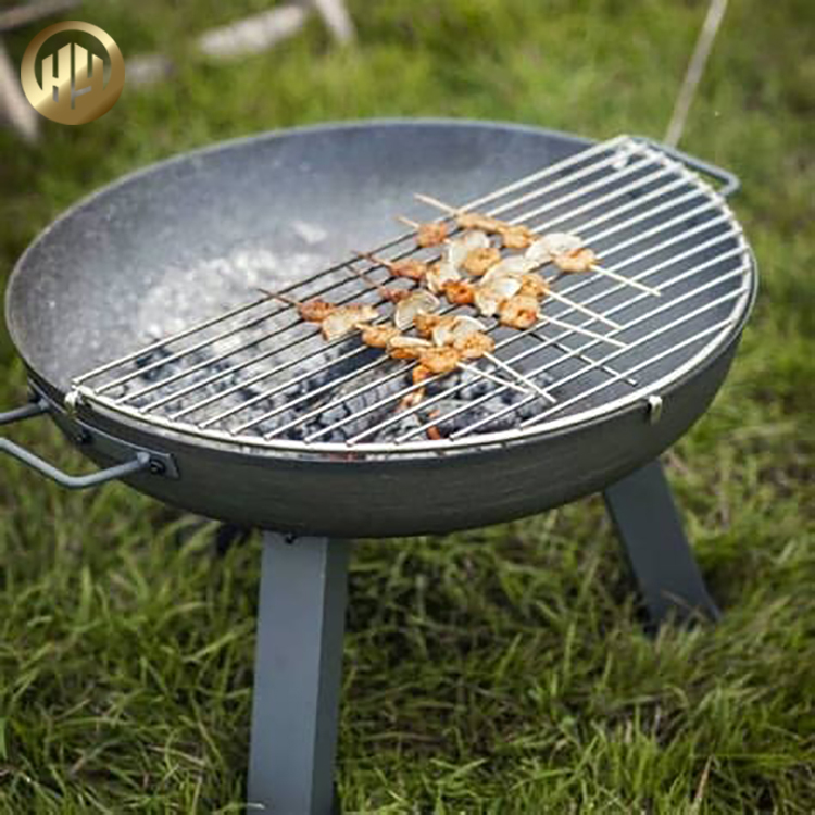 Medium Metal Round Barbecue Grill Heater Decoration Fire Bowl Pit