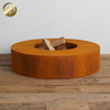 Garden Decoration Round Corten Steel Medium Wood Burning Fire Pit 