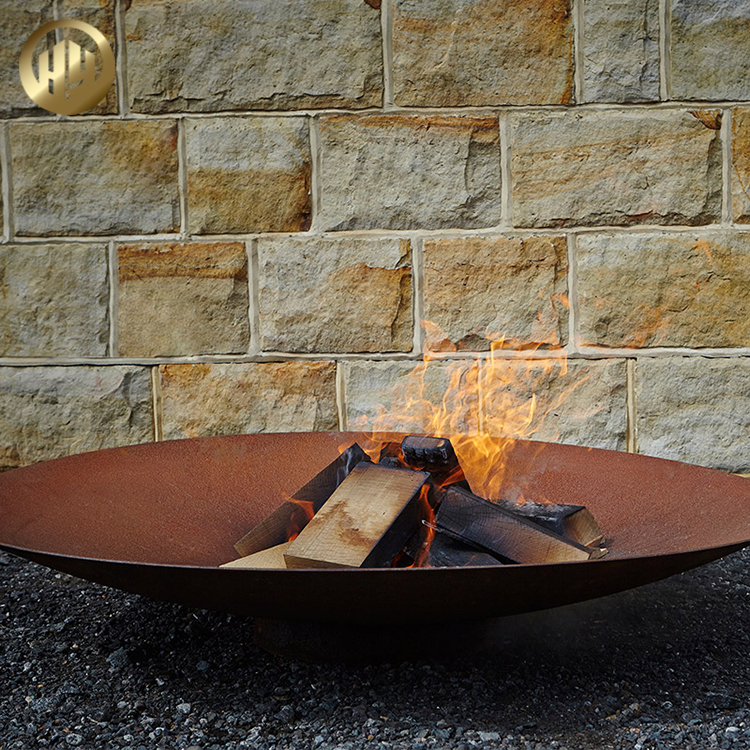 Wholesale Simple Design Round Decoration Fire Pit Metal Steel Heater
