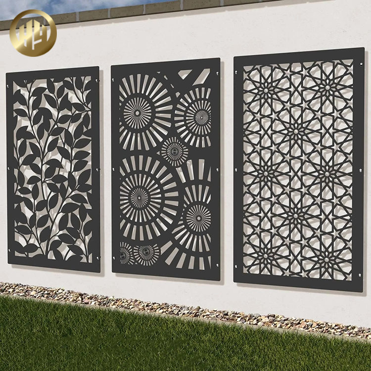 Factory Price Garden Room Divider Rectangular Metal Decoration Screen
