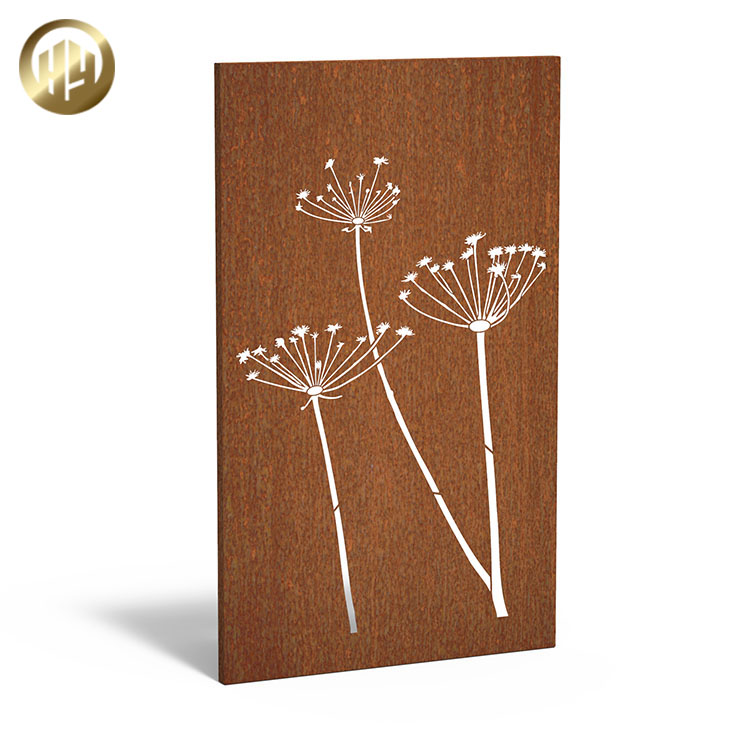 Wholesale Cheap Custom Pattern Corten Steel Metal Decoration Screen