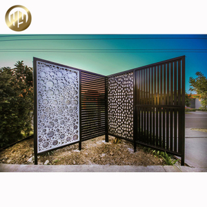 Combination Metal Decoration Laser Cut Pattern Rectangular Panel Screen