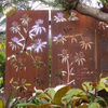 Metal Rusty Treatment Corten Steel Rectangular Decoration Screen