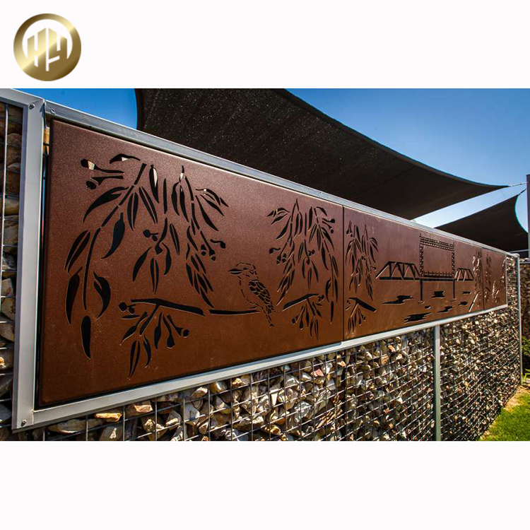 Horizontal Metal Laser Cut Pattern Decoration Wall Panel Screen