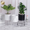Round Metal Decoration Powder Coating Garden Landscape Flower Planter