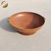 80cm Diameter Corten Steel Round Fire Bowl Pit Metal Barbecue Heater