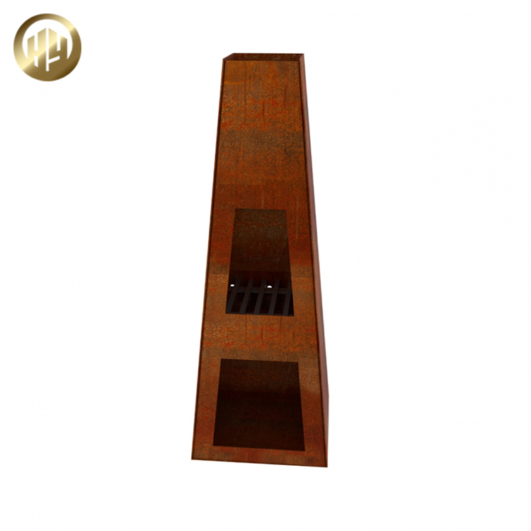 Wood Burning Distinctive Corten Steel Metal Fire Pit For Decoration