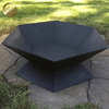 Powder Coating Hexagon Steel Metal Laser Cut Heater Wood Burning Fire Pit